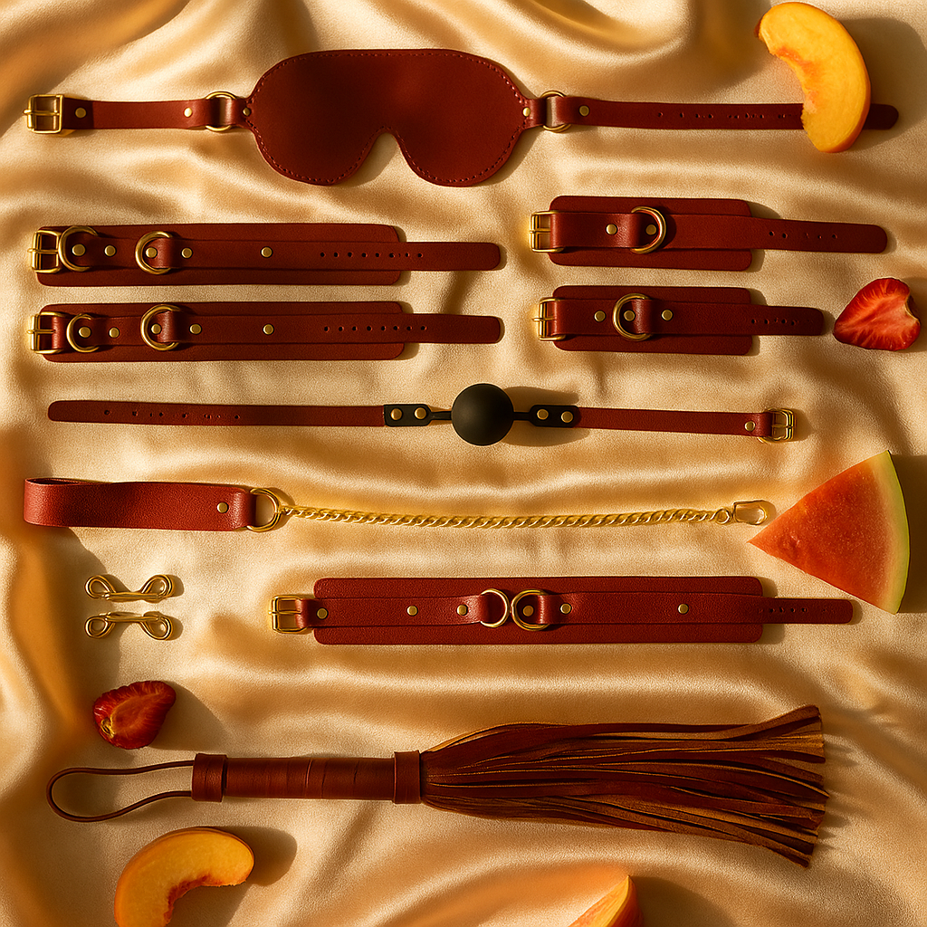 I’m All Yours - Kit SM 7 pièces en simili cuir et silicone