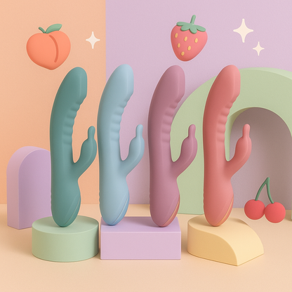 ZigZag gode avec stimulation clitoridienne