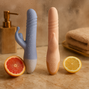 ZigZag gode avec stimulation clitoridienne