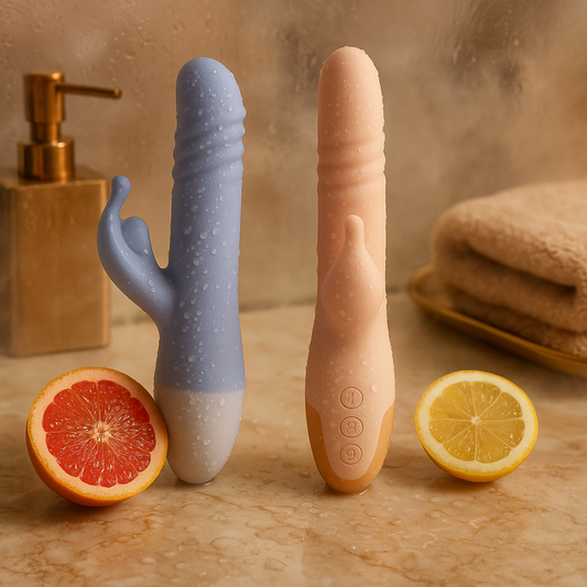 ZigZag gode avec stimulation clitoridienne